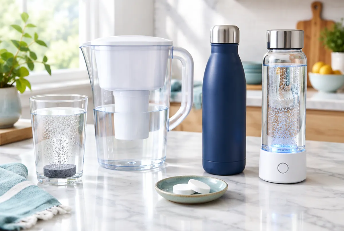 Wasserstoffwasser-Tabletten, Flaschen, Discs oder eine Filterkanne: So wählst du richtig